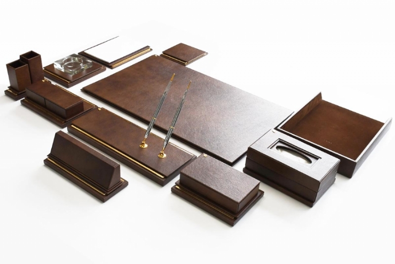 192340-ALTIN VE DERİ SÜMEN TAKIMI - BEYAZ