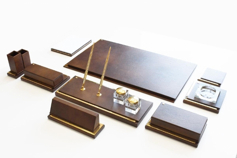 197040-ALTIN VE DERİ SÜMEN TAKIMI - BEYAZ