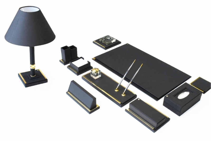 197111-ALTIN VE DERİ SÜMEN TAKIMI - SİYAH