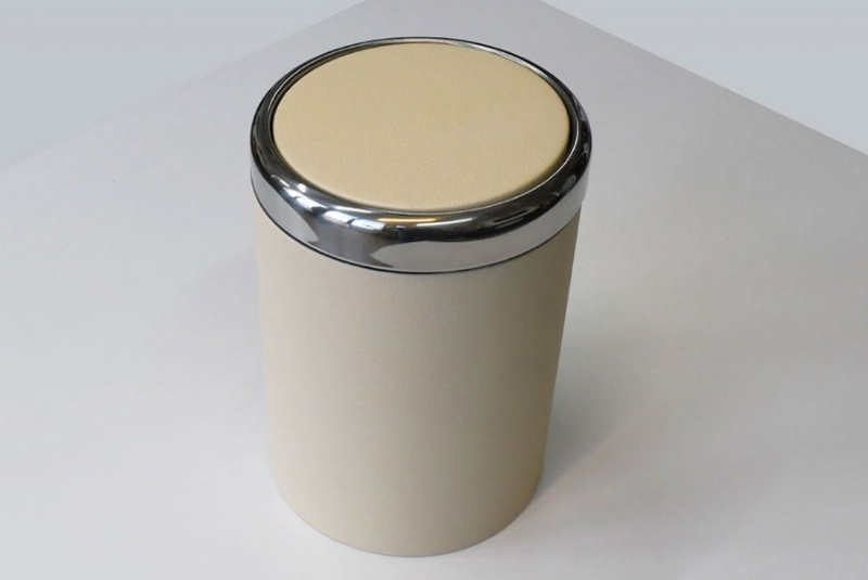 39228-DERİ KAPLI  ÇÖP KUTUSU