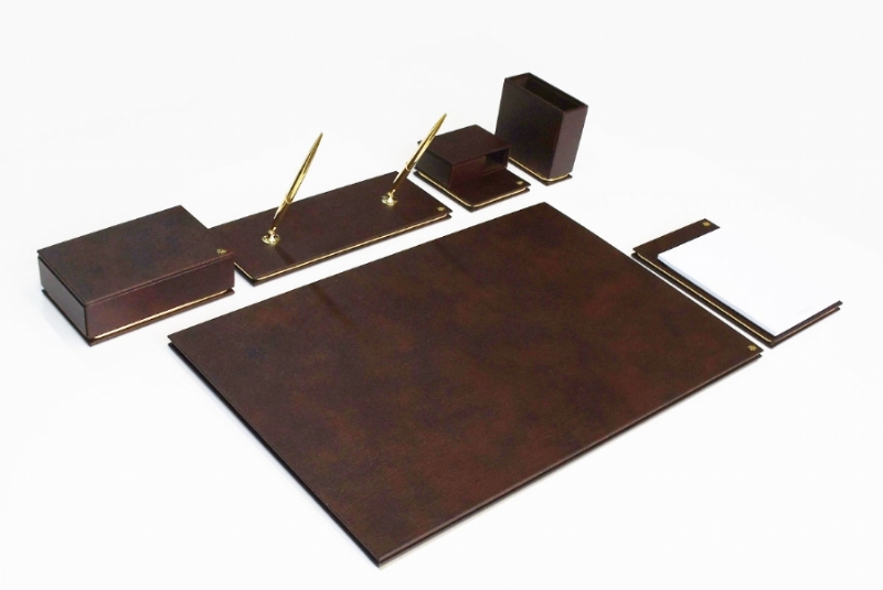 41541-DERİ SÜMEN TAKIMI CLASSIC - KAHVERENGİ