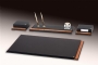 Leather and Wood Table Table set ARTY MASTER