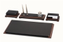 170611 Leather and Wood Table Table set ARTY SMART