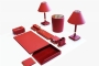 199124 ELEGANCE MASTER PREMIUM DESKSET - RED