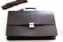 25116 DERİ EVRAK ÇANTASI - KAHVERENGİ
