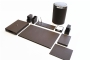 47839 LEATHER DESKSET SMOOTHY - BLACK