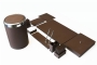 47839 LEATHER DESKSET SMOOTHY - BLACK