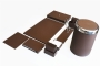 47839 LEATHER DESKSET SMOOTHY - BLACK