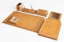 70032 WOODEN Luxury Leather Desk set