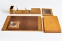 70040 WOODEN Luxury Leather Desk set