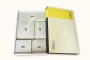 92511 GOLD AND LEATHER DESKSET - NEAT
