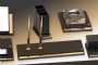 92511 GOLD AND LEATHER DESKSET - NEAT