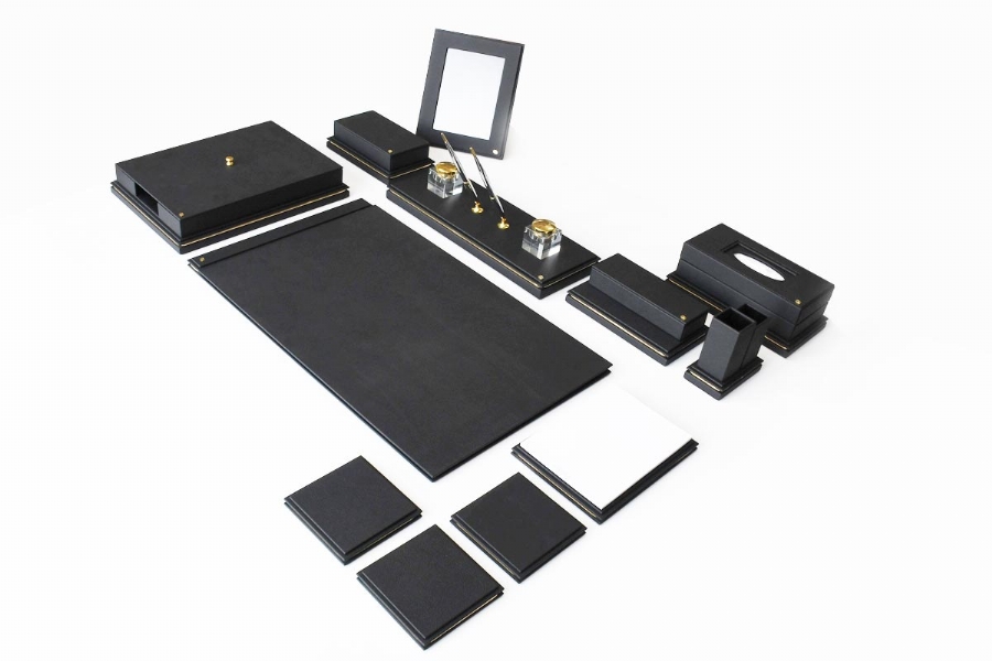 167411 ALTIN VE DERİ SÜMEN TAKIMI - KREM