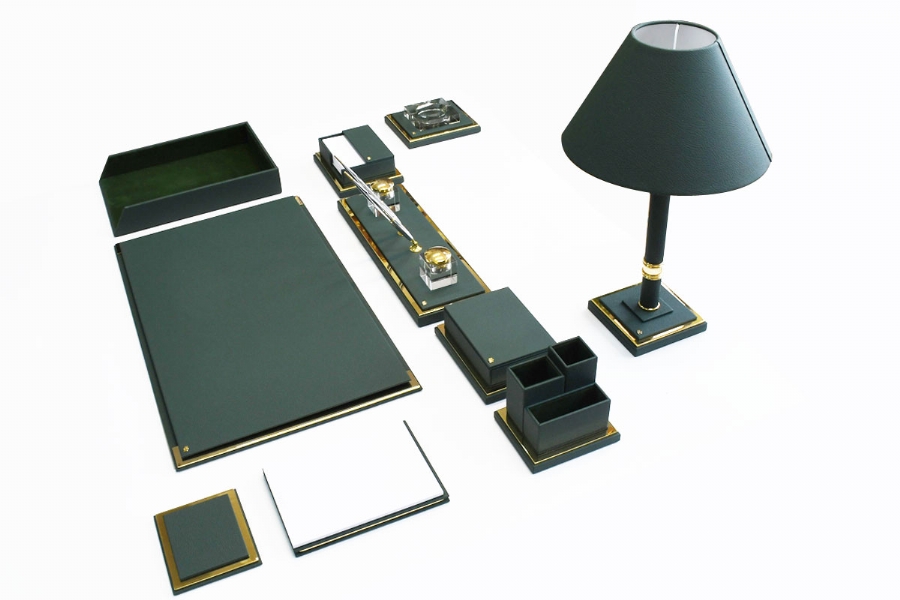 196053 - ELEGANCE MASTER PREMIUM DESKSET - GREEN