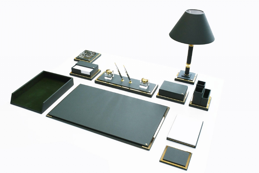 196053 - ELEGANCE MASTER PREMIUM DESKSET - GREEN