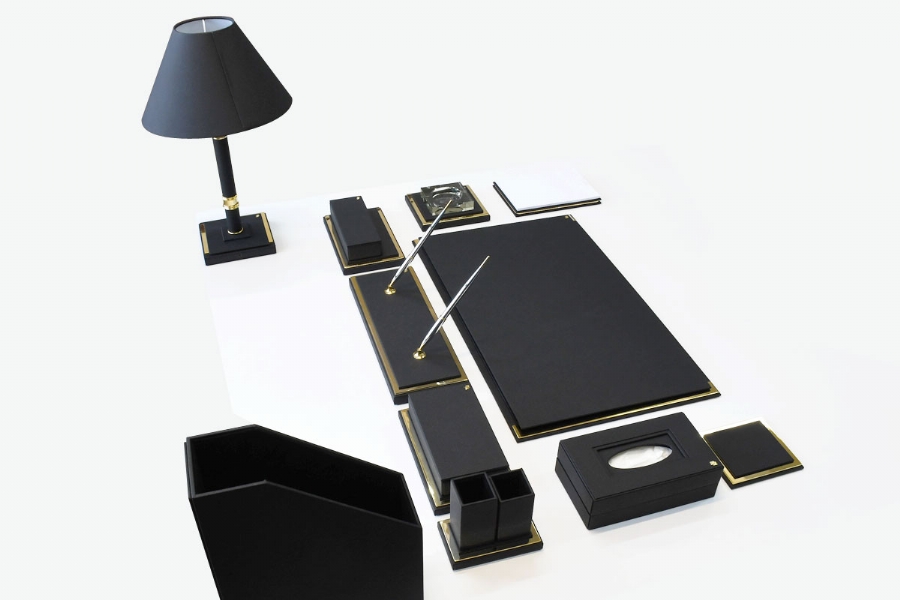 196411 ELEGANCE MASTER PREMIUM DESKSET - BLACK