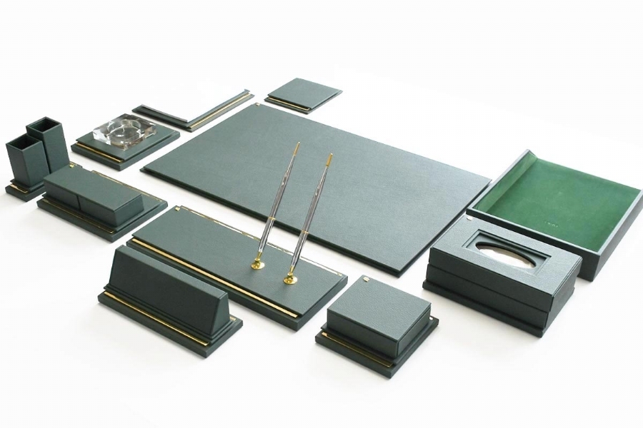 196653 - ELEGANCE MASTER PREMIUM DESKSET - GREEN