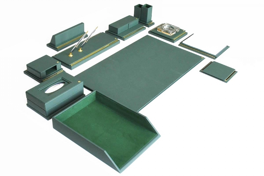 196653 - ELEGANCE MASTER PREMIUM DESKSET - GREEN
