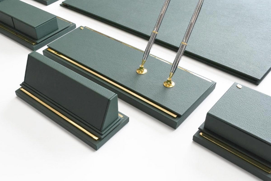 196653 ELEGANCE MASTER PREMIUM DESKSET - GREEN