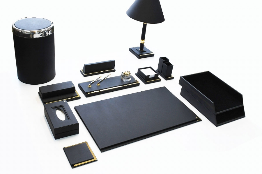 196811 - ELEGANCE MASTER PREMIUM DESKSET- BLACK
