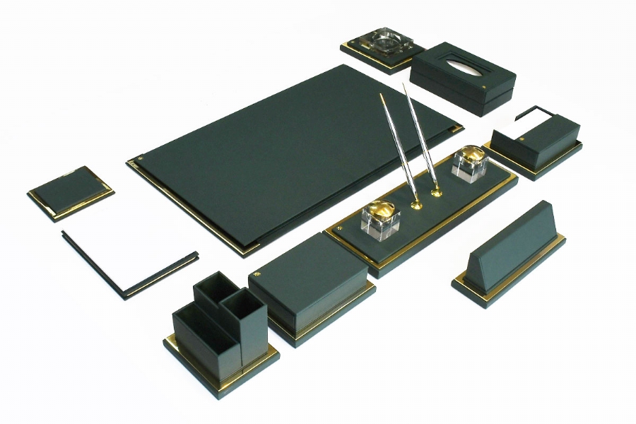 196953 - ALTIN VE DERİ SÜMEN TAKIMI - YEŞİL