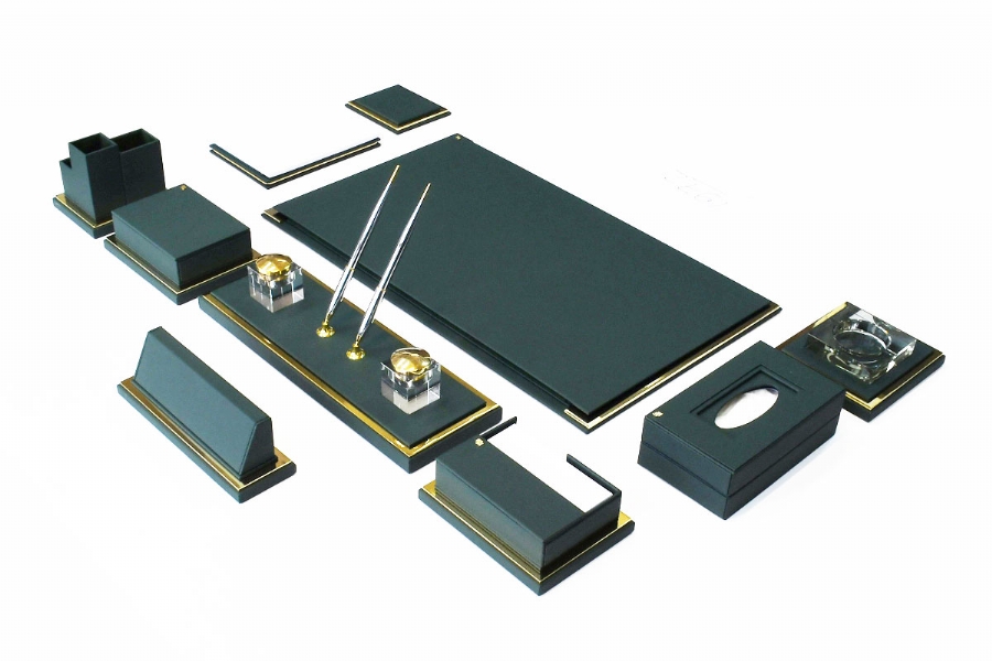 196953 - ALTIN VE DERİ SÜMEN TAKIMI - YEŞİL