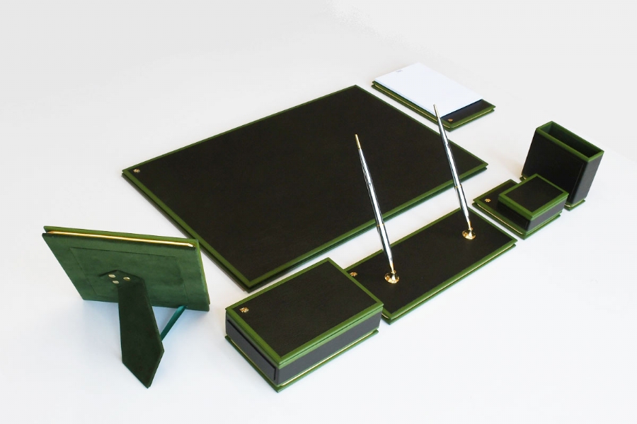 44757 - DERİ SÜMEN TAKIMI CLASSIC YEŞİL